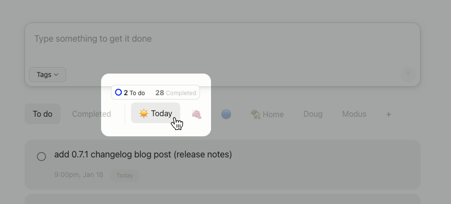 To Do Filtered Lists Show Stats